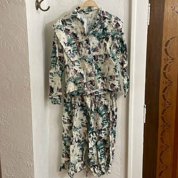 ESPECIA Women's Kiara Shirt and Tomasa Maxi Pant Size Small with Tie Belt - Picture 4 of 11